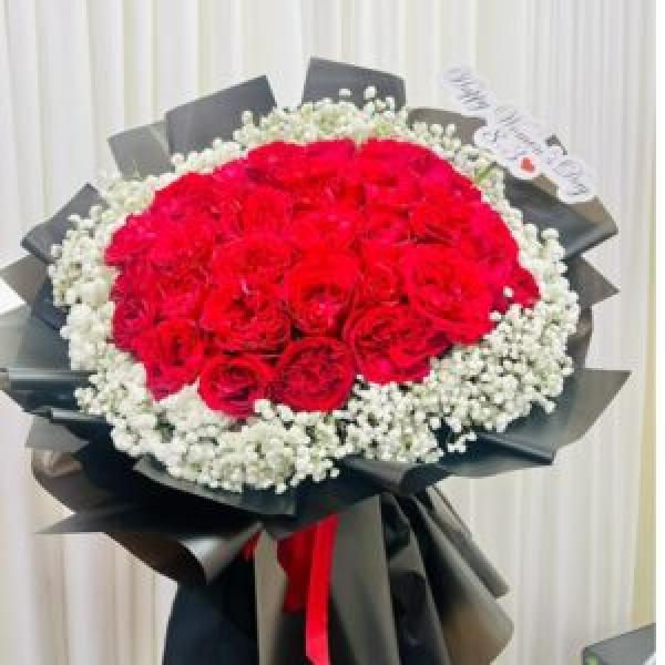 Bó Hồng Đỏ Tình Yêu