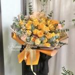 Bó Hoa Hồng Vàng Sinh Nhật Đẹp Nhất
